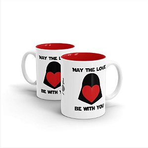 Caneca Mug Cerâmica Darth Vader May The Love