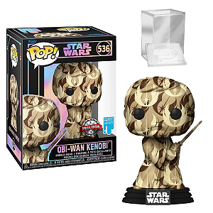 Funko Pop Star Wars 536 Obi-Wan Kenobi Art c/ Case Acrilico