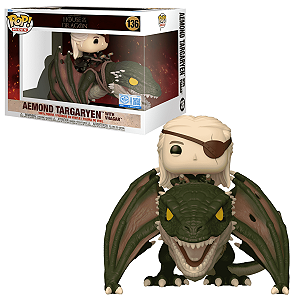 Funko Pop House of the Dragon 136 Aemond Targaryen w/ Vhagar
