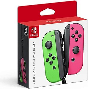 Nintendo Switch Nintendo Switch Joy-Con Nintendo Joy-Con (L/R) Verde e Rosa - Switch - Game Games - A Loja