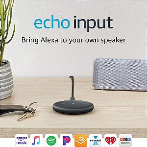 Echo Input – Conecte a Alexa na sua Cx de Som (Preto)