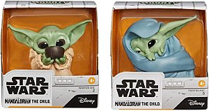 Star Wars The Mandalorian Baby Yoda Sipping Soup Blanket-Wrapped Toy 2pack