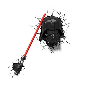 Conjunto 2 Luminárias 3D Light FX Darth Vader c/ Lightsaber