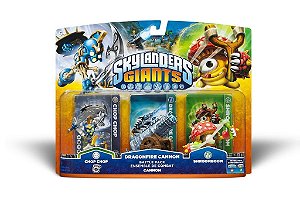Skylanders Giants Chop Chop, Dragonfire Cannon e Shroomboom