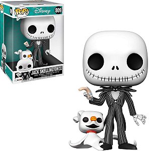 Funko Pop Disney 809 Jack Skellington W/ Zero SuperSized 26cm