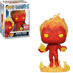 Funko Pop Fantastic Four 572 Human Torch Glows in the Dark