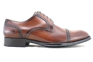sapato social derby marrom