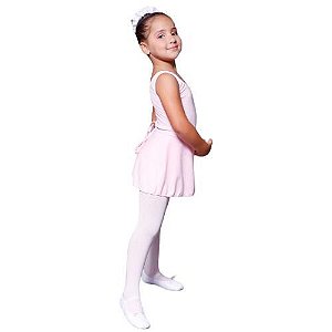 Collant Ballet/ Regata - Rosa / Preto