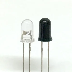 Led infravermelho 5mm transmissor e receptor