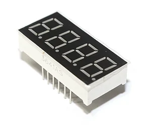 Display LED 7 Segmentos 4 Digitos Vermelho 0,36" Catodo Comum