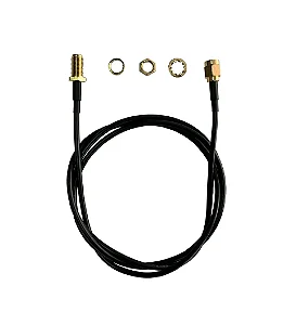 Cabo Extensor Prolongador Pigtail Conector RP SMA 1m - Roteador Rádio