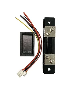Display Voltímetro e Amperímetro DC 0 A 100V 50A + Shunt - DSN-VC288