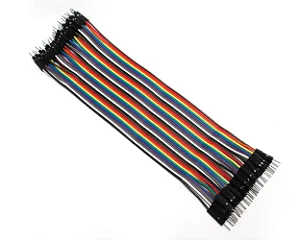 40 Cabos Jumper 20cm Macho X Macho