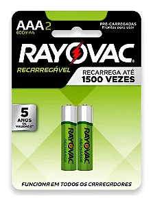 Pilha alcalina AAA rayovac - 3,00/cada