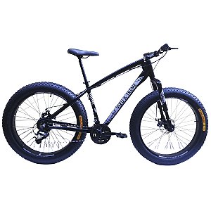 FAT BIKE ARO 26 VIZU X-TREME ALUMÍNIO CÂMBIO SHIMANO 24V SUSPENSÃO INVERTIDA