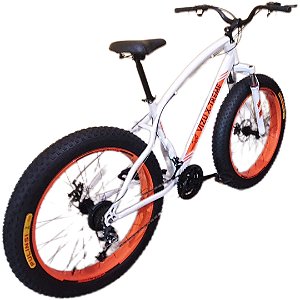 FAT BIKE ARO 26 VIZU X-TREME AÇO 21V SUSPENSÃO