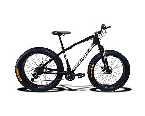 FAT BIKE ARO 26 VIZU X-TREME ALUMÍNIO CÂMBIO SHIMANO 21V SUSPENSÃO INVERTIDA