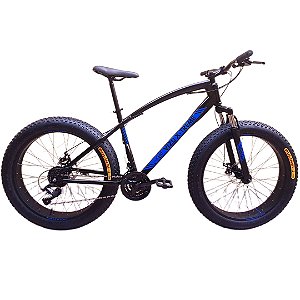 FAT BIKE ARO 26 VIZU X-TREME AÇO 21V SUSPENSÃO