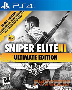 Sniper Elite 3 Ultimate Edition PS3 - Fenix GZ - 16 anos no mercado!