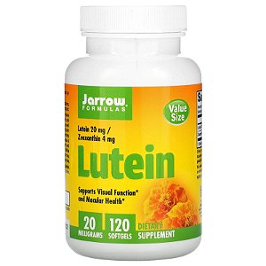Fórmulas Jarrow, luteína, 20 mg, 120 cápsulas de gel
