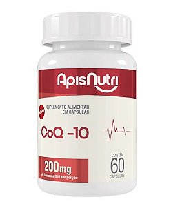 Coenzima Q10 200Mg/porção 60 Cápsulas - ApisNutri