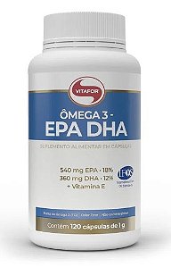 Ômega 3 540 EPA 360 DHA + vitamina E - 120 cápsulas - Vitafor