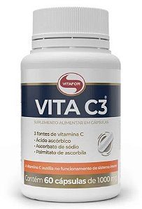 Vita C3 1000mg 60 cápsulas - Vitafor
