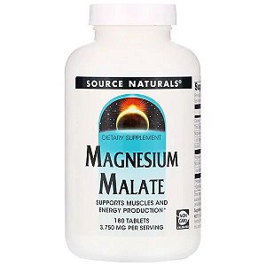 Magnésio Dimalato, Source Naturals, 3750mg por porção, 180 Comprimidos de 1250mg