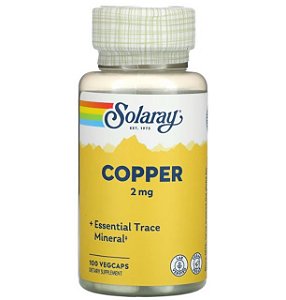 Cobre, Solaray,  2 mg, 100 VegCaps
