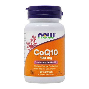 Coenzima CoQ10 100mg 50 Softgels Now Foods