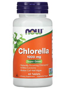 Chlorella 1000mg 60 Comprimidos NOW Foods