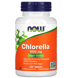 Chlorella 1000mg 120 Comprimidos NOW Foods