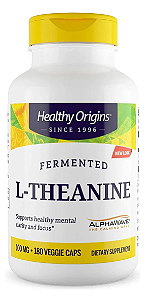 L-Teanina 100mg Healthy Origins - 180 Cápsulas Vegetais