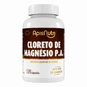 Cloreto de Magnésio PA 525mg 120 Cápsulas Apisnutri