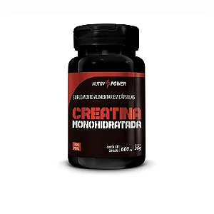 Creatina Monohidratada Nutry Power 600mg 60 Cápsulas
