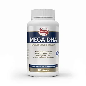 Mega DHA 1000mg,Vitafor, 120 Cápsulas