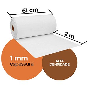 Papel Fibra-Cerâmica / Isolamento Térmico / 200 X 61 cm / 1 mm