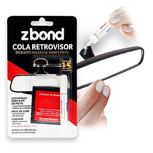 Cola Retrovisor Interno / Adesivo Vidro e Metal / Dose Única / ZBOND