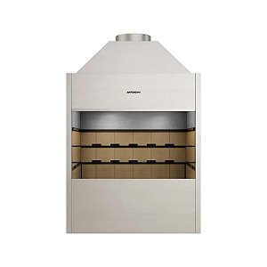 Churrasqueira Metálica de Parede / Aera 67 / Inox Escovado / Léger