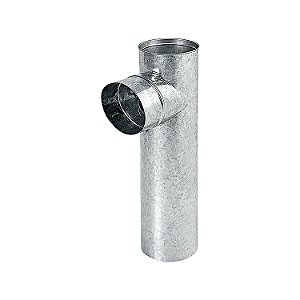 Curva Joelho 90° / Cotovelo Para Chaminé / Ø 135 mm / Galvanizado