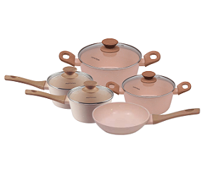 Conjunto / 5 Peças / Panela Studio / Cook Quartzo / Mimo Style