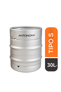 Barril / 30 Litros / Tipo S / Growler / Inox 304 / Passivado