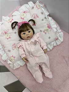 BEBÊ REBORN SILICONE SÓLIDO