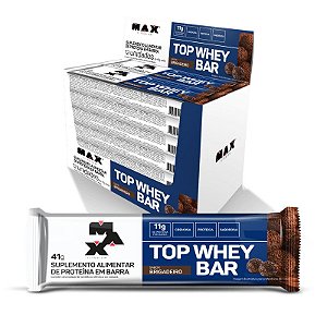 Top Whey Bar 12 Unidades 41 Gramas - Max Titanium