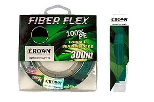 Linha Multifilamento Crown Fiber Flex 0,28mm 40lb. 300m