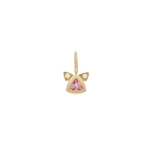 Pingente de Gatinho Kitten Pink em Ouro 18K