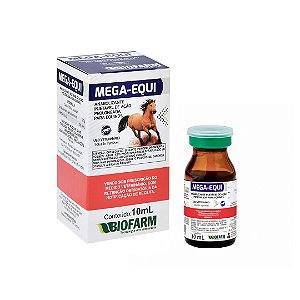 Mega Equi 10ml Biofarm Suplemento para Ganho de Massa Muscular em Cavalos