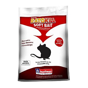 Ratokill Soft Bait 200g Insetimax Isca Contra Ratos e Camundongos