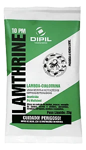 Inseticida Lamthrine 10 PM 25g Controle Potente de Pragas