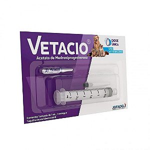 Vetacio 50mg/mL Injetável Inibidor de Cio para Cadelas e Gatas
